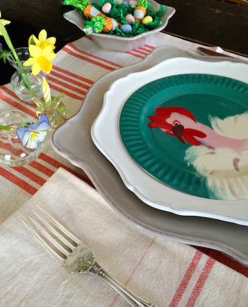 Easter Chicken Place Setting | DeliciousPerspective.com