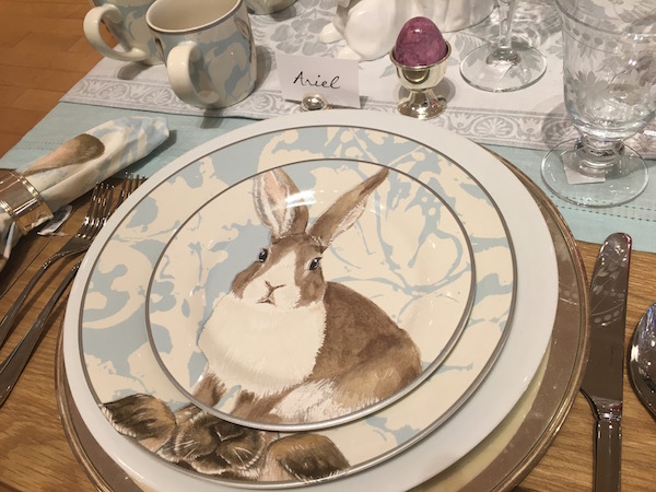 Easter Rabbit Table Setting | DeliciousPerspective.com