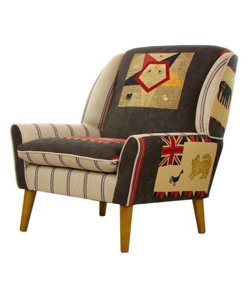 Bespoke Patchwork Armchair from Etsy