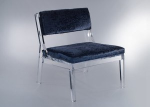 Lucite Slipper Chair with Velvet | DeliciousPerspective